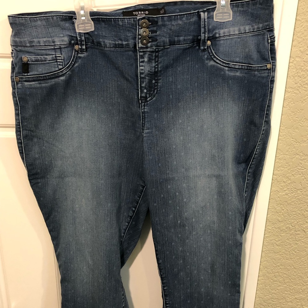 Torrid Polka Dot Skinny Jeans